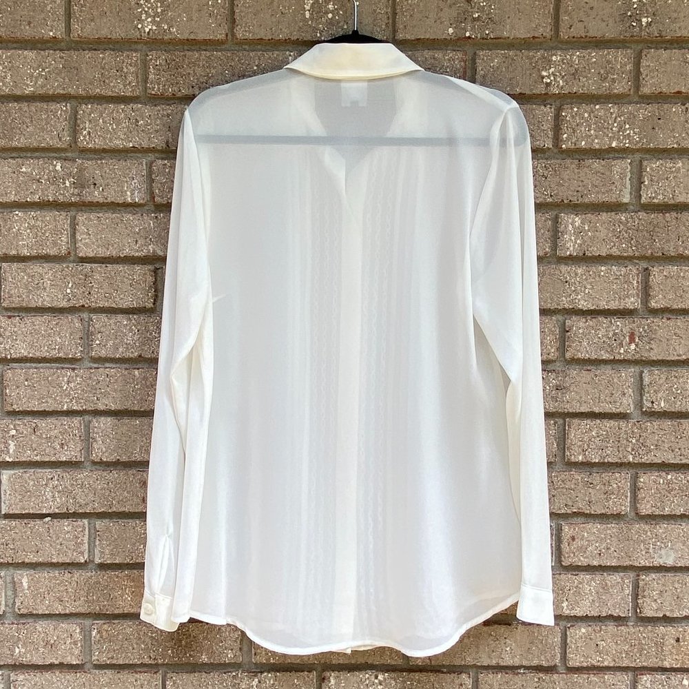 Cabi Sheer Playwright Button Down Blouse - image 7